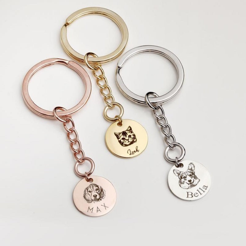 Custom Pet Portrait Necklace | Personalized Photo Pendant