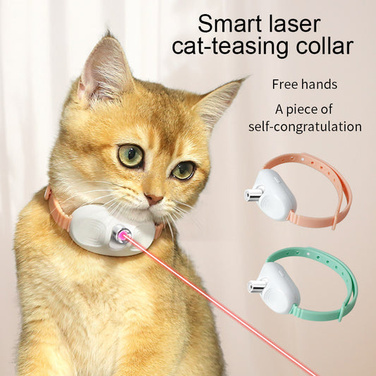 PetNest Automatic Laser Cat Toy Collar, Hands-Free Interactive Play